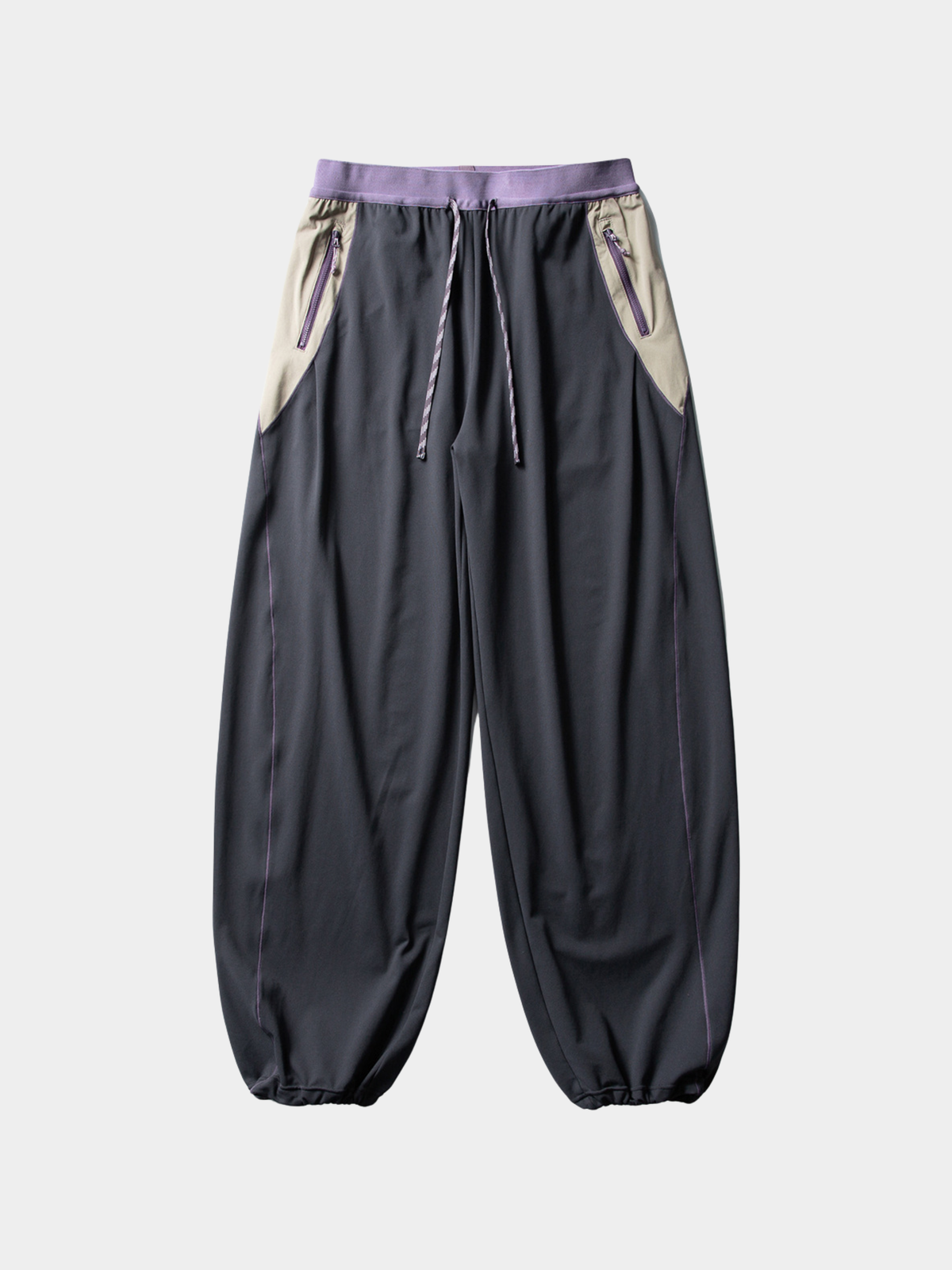 RunFlow – Unisex-Fallschirmspringerhose mit Kontrastnähten, leicht und schnelltrocknend
