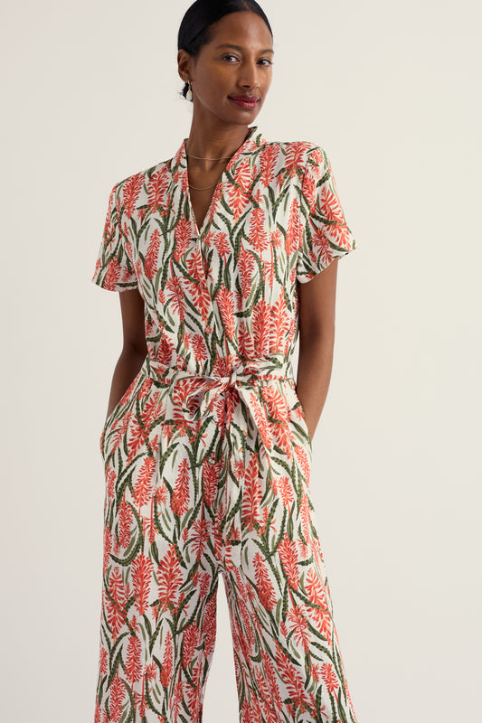 Treen Cove Leinen-Jumpsuit
