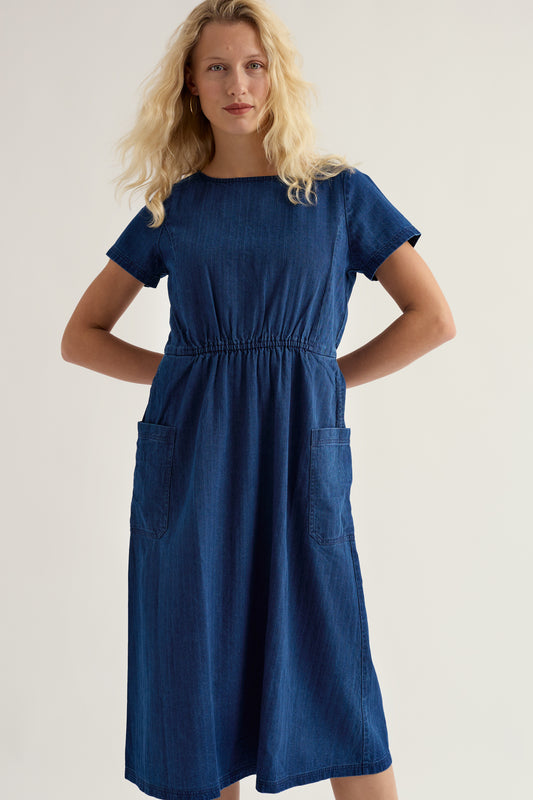 Haneth Midi-Jeanskleid