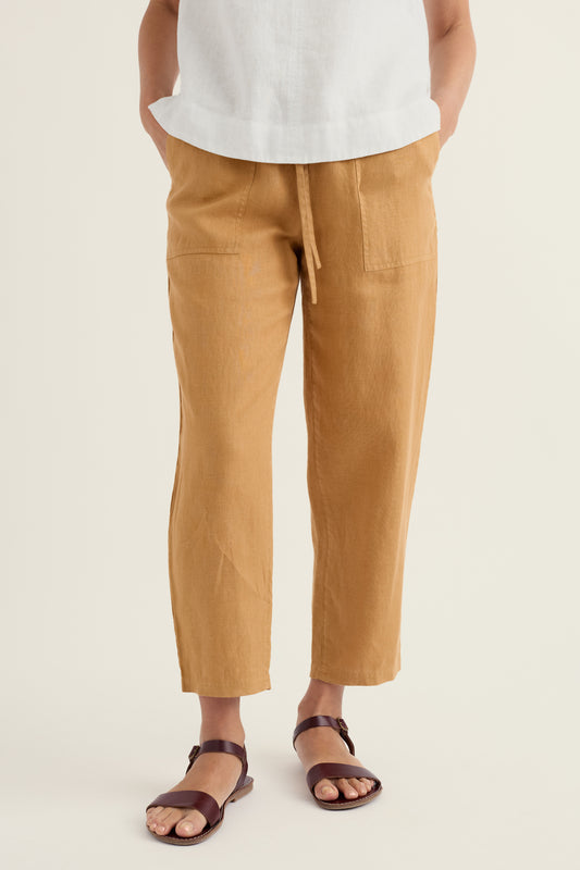 Sholl Tapered Leinenhose