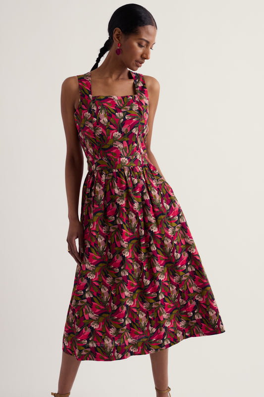 Fox Cove Midikleid aus GOTS-zertifizierter Bio-Baumwolle