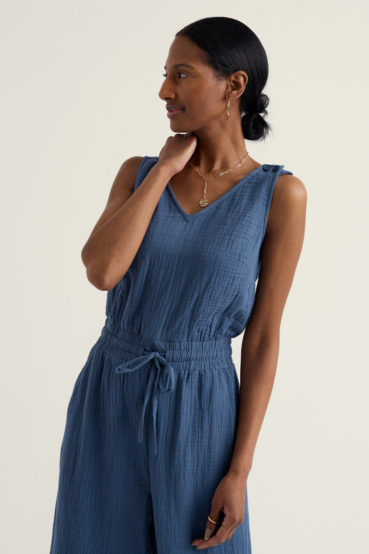 Trembetha Jumpsuit aus GOTS-zertifizierter Bio-Baumwolle