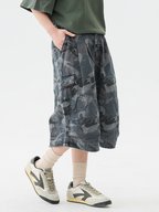 CampShell – Unisex-Camouflage-Shorts mit mehreren Taschen in lockerer Passform
