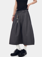 Thunderbark – Knitterfreie verkürzte Hose mit weitem Bein für Damen
