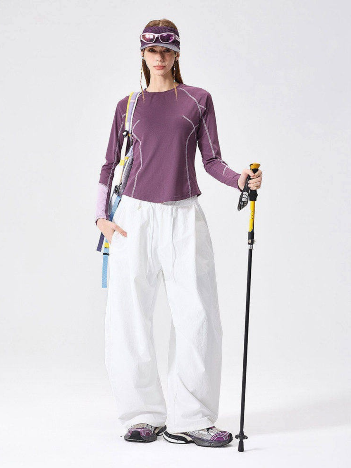 Driftwing – Schnelltrocknendes Performance-T-Shirt mit Colorblock-Design für Damen