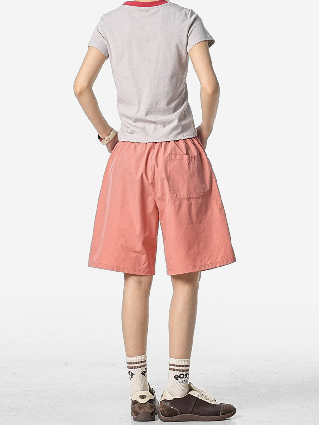 FoxLeap – Unisex-Sportshorts mit Kontrastnähten, leicht und atmungsaktiv