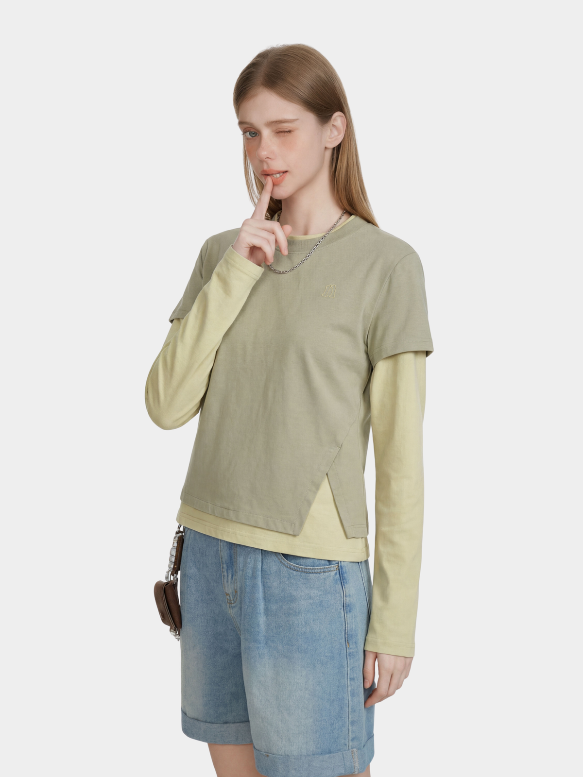 Solstice – Langlebiges, schnelltrocknendes Performance-Langarmshirt mit Lagen-Look für Damen
