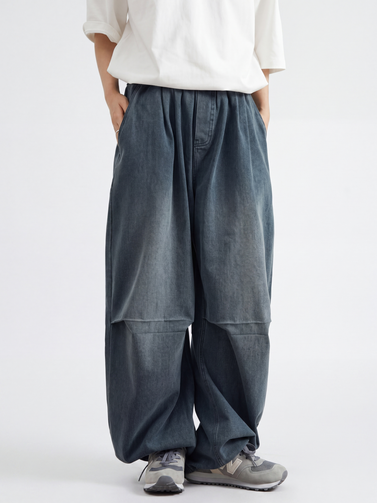 BreezyRun – Herren-Jeans, gewaschen, knitterfrei, lockere Passform