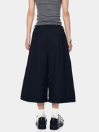 Thunderbark – Knitterfreie verkürzte Hose mit weitem Bein für Damen