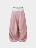 ChillShield – Leichte lässige Damenhose mit Umschlagbund und Sternenmuster