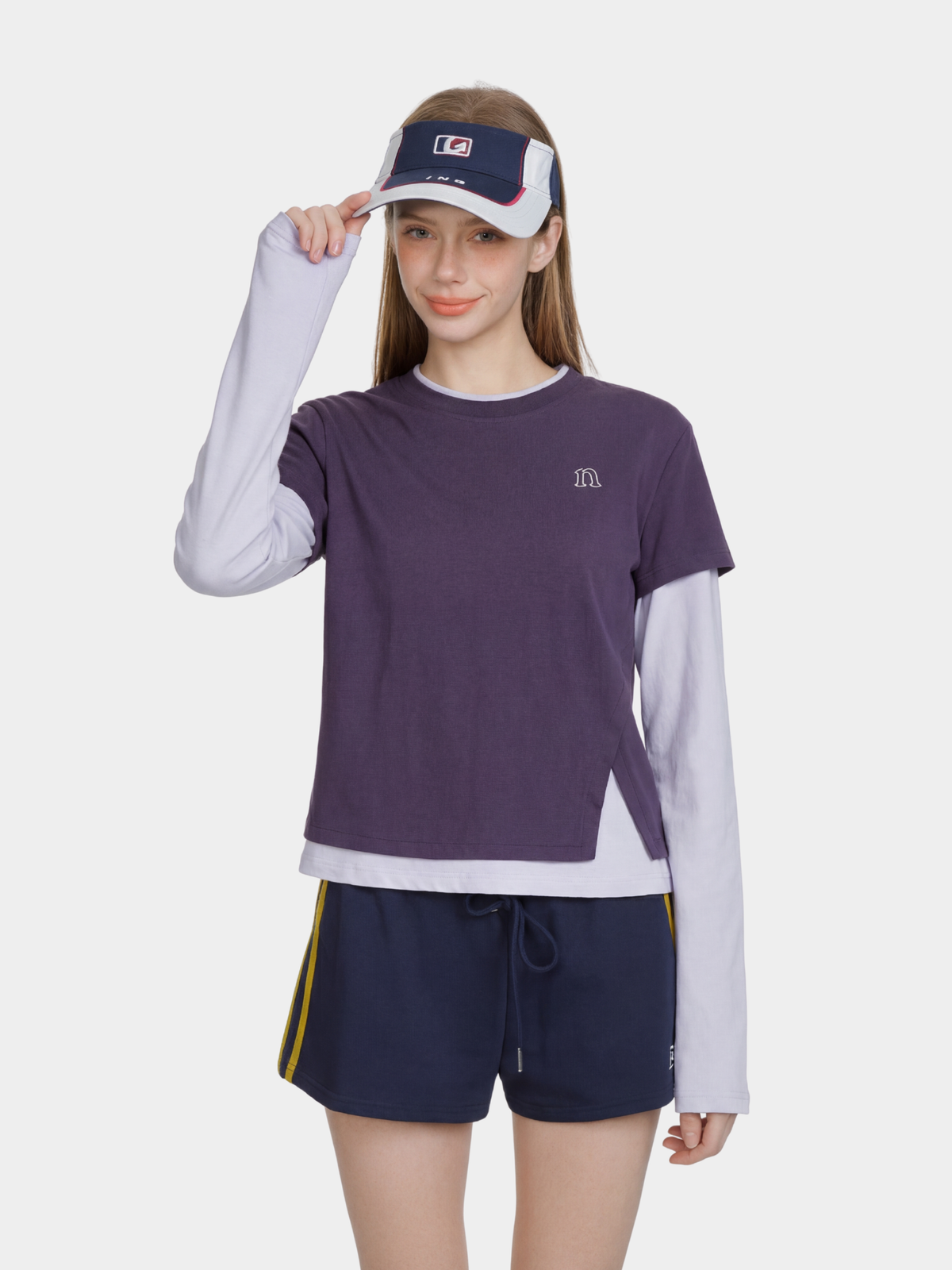 Solstice – Langlebiges, schnelltrocknendes Performance-Langarmshirt mit Lagen-Look für Damen