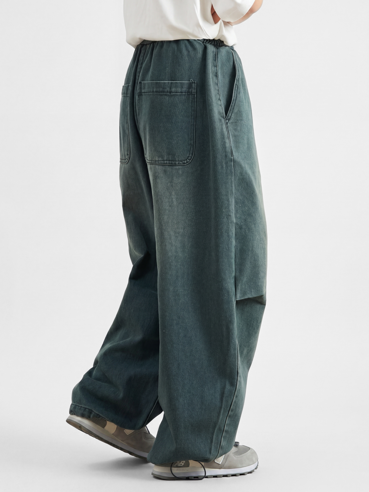 BreezyRun – Herren-Jeans, gewaschen, knitterfrei, lockere Passform