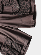 CampStick – Unisex gewaschene Utility-Cargohose in verkürzter Länge