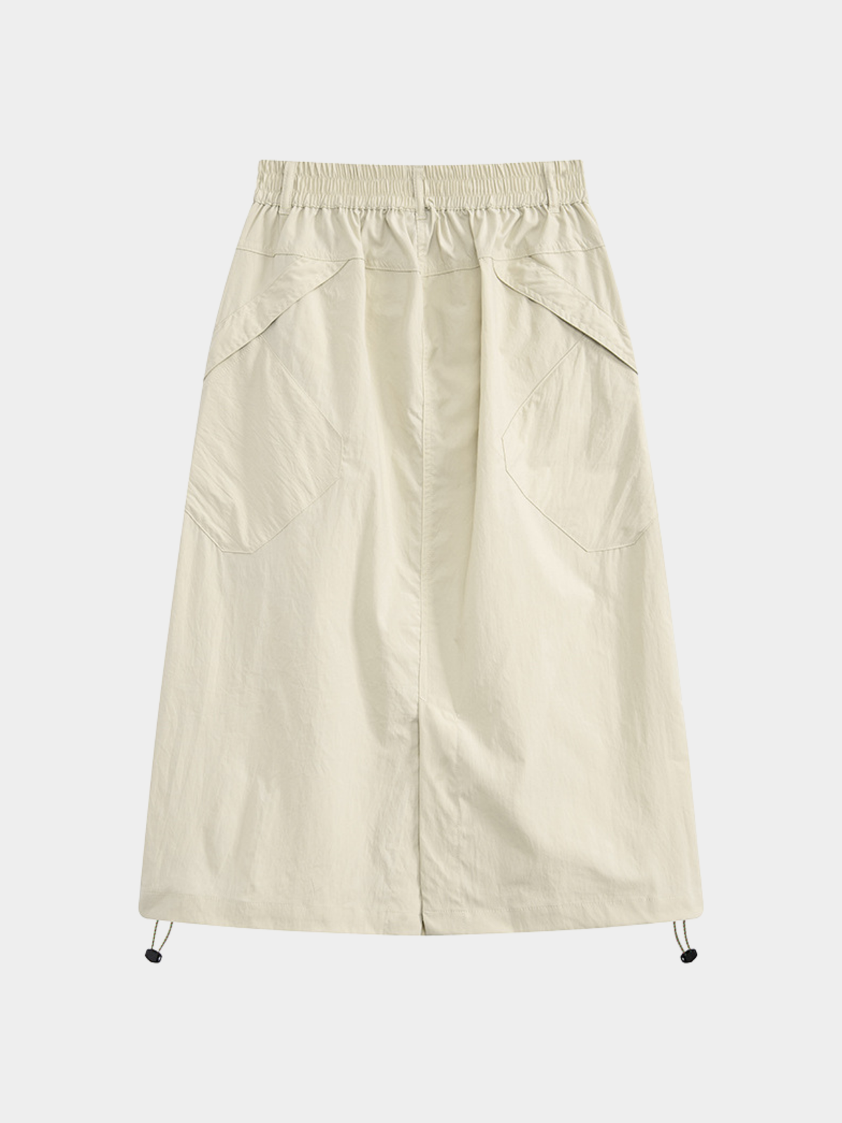 MontView – Schnelltrocknender Utility-Midirock mit Kordelzug für Damen