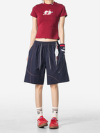 FoxLeap – Unisex-Sportshorts mit Kontrastnähten, leicht und atmungsaktiv