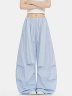SoftEarth - Damen-Hose mit geradem Bein, Karoeinsatz und Gürtel