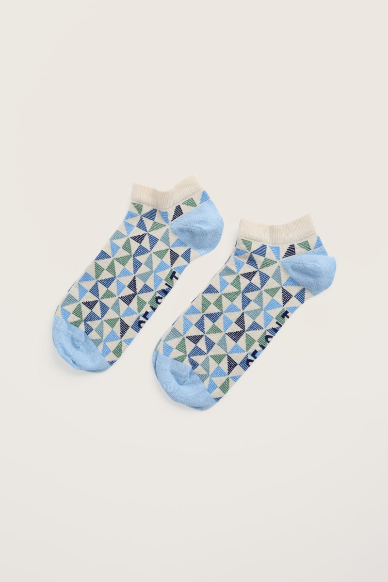 Damen-Sneakersocken aus Bio-Baumwolle im Arty-Design