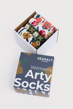 Gift Box of 4 Women's Floral Arty Socks