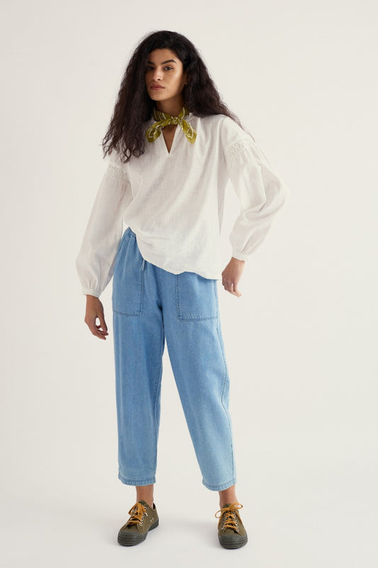 Sholl Jeans mit Kordelzug und zulaufendem Bein