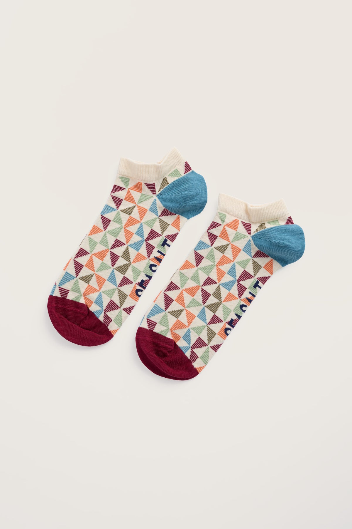 Damen-Sneakersocken aus Bio-Baumwolle im Arty-Design