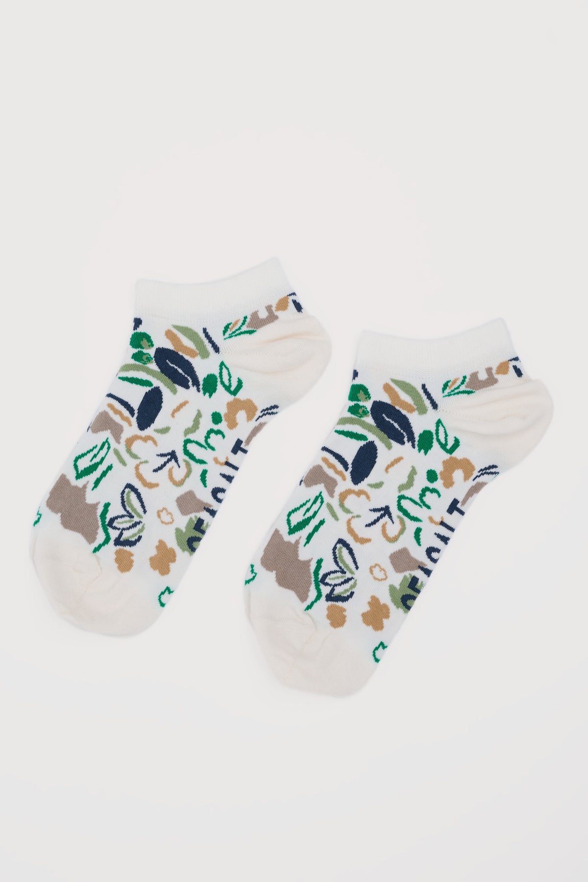 Damen-Sneakersocken aus Bio-Baumwolle im Arty-Design