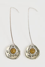 Double Disc Drop Earrings