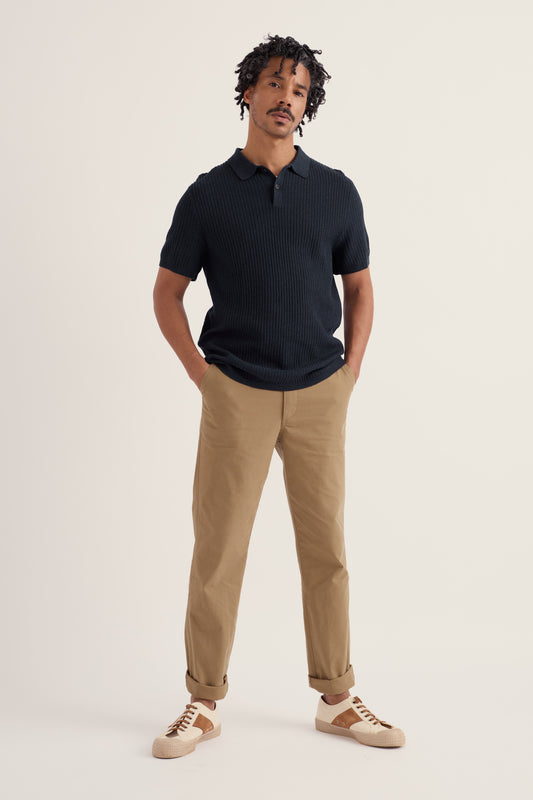Men's Koeswik Knitted Organic Cotton Polo