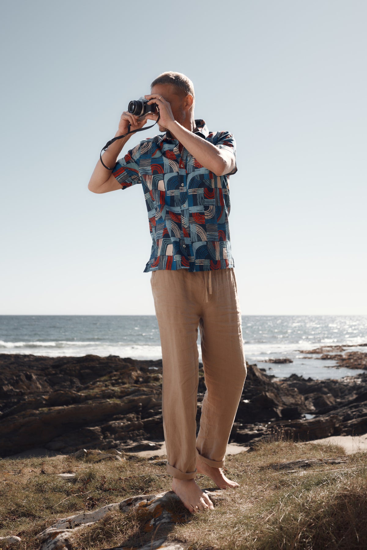 Men's Crewman Linen Tie Waist Trousers