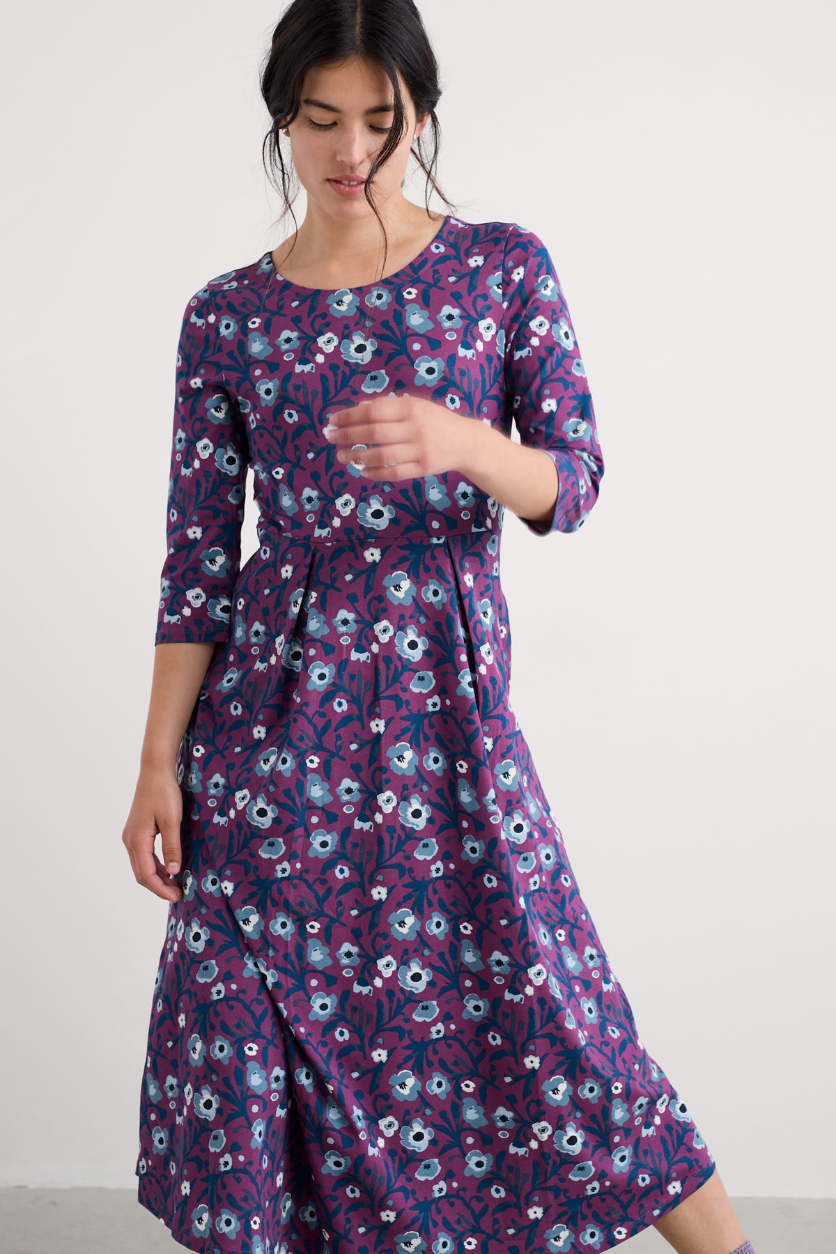 Veronica Midikleid aus GOTS-zertifiziertem Bio-Baumwolljersey