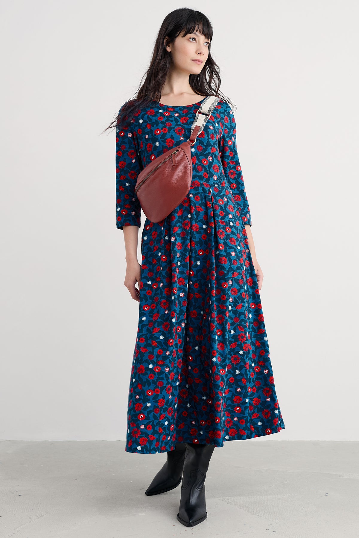 Veronica Midikleid aus GOTS-zertifiziertem Bio-Baumwolljersey