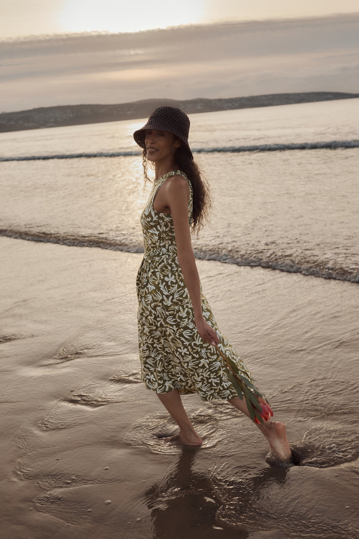 Porthmeor Wave Kleid aus GOTS-zertifiziertem Bio-Baumwolljersey