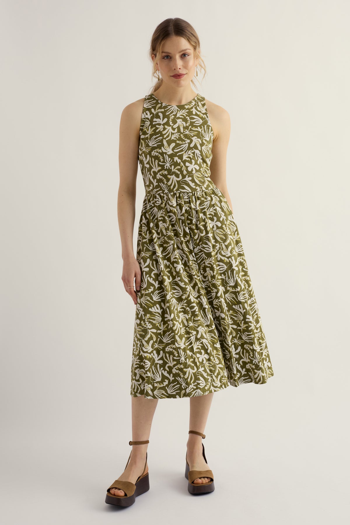 Porthmeor Wave Kleid aus GOTS-zertifiziertem Bio-Baumwolljersey