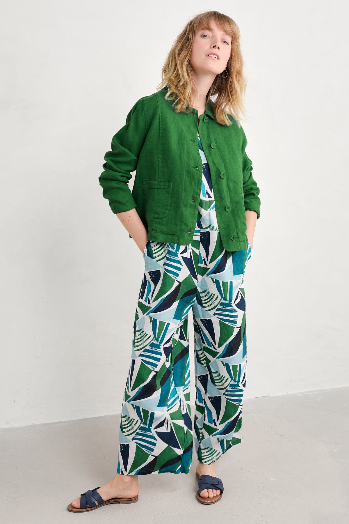 Salt Air Jumpsuit mit weitem Bein