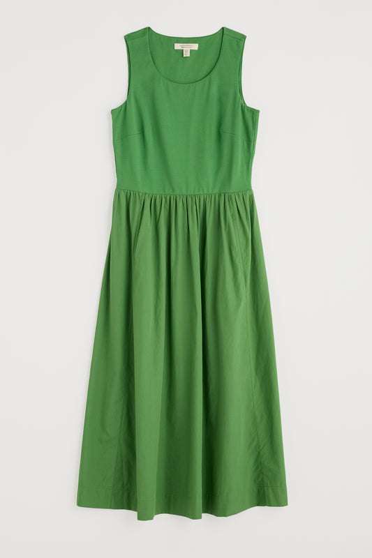 Madder Jersey Woven Mix Sleeveless Dress