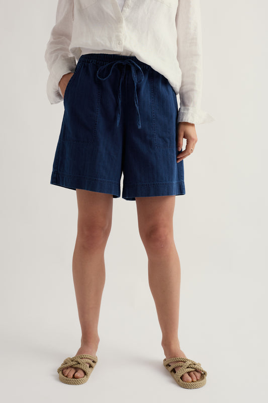 Eskelli Wide Leg Jeansshorts