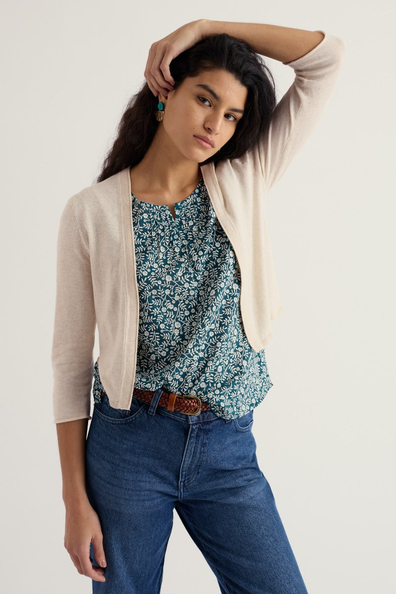 Vanessa Knitted Cardigan in GOTS-Certified Organic Cotton
